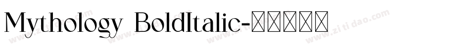 Mythology BoldItalic字体转换